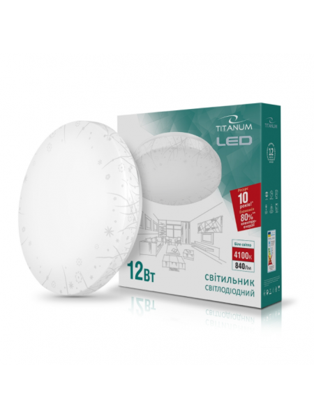 LED светильник настенно-потолочный TITANUM 12W 4100K 220V (TLCL-12GR) Grass 