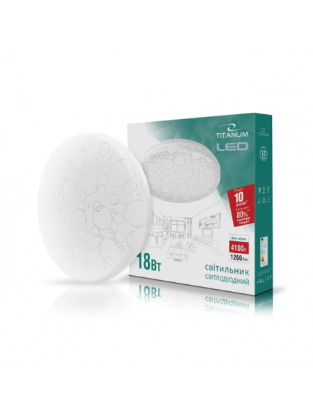 LED светильник настенно-потолочный TITANUM 18W 4100K 220V (TLCL-18C) Кольца 