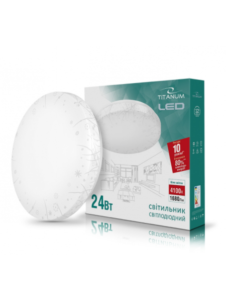 LED светильник настенно-потолочный TITANUM 24W 4100K 220V (TLCL-24GR) Grass