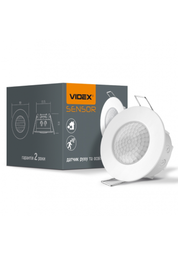 Датчик руху та освітленості VIDEX VL-SPR17W 220V 1200W інфрачервоний VL-SPR17W - 299310