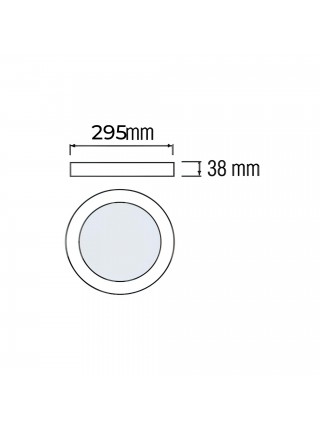 Світлодіодний світильник CATALINA-36 3CCT 36W білий HOROZ ELECTRIC 
016-081-1036-010