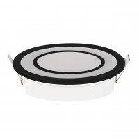 Світлодіодний світильник вбудований LED CARTER-12 12W 4200K чорний HOROZ ELECTRIC 
016-072-0012-020