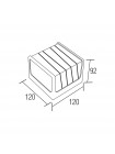 Світильник садово-парковий CUBE-G 8W 4200 K чорний HOROZ ELECTRIC 076-069-0008-010