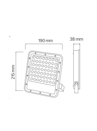 Прожектор світлодіодний FELIS-50 50W 6400К HOROZ ELECTRIC 
068-026-0050-020