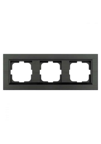 Рамка 3-на QUANTUM антрацит OVIVO 405-350000-227