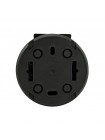 Розетка з заземленням з кришкою антрацит xOne OVIVO 406-250000-249