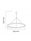 Світлодіодна люстра RAIMOND-55 55W HOROZ ELECTRIC 019-074-0055-020
