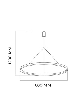 Світлодіодна люстра RAIMOND-55 55W HOROZ ELECTRIC 
019-074-0055-020