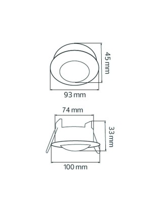 Датчик MUSTANG-2 білий HOROZ ELECTRIC 
088-002-0002-010