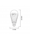 Cвітлодіодна лампа акумуляторна DURALITE-12 12W E27 6400K HOROZ ELECTRIC 001-092-0012-010