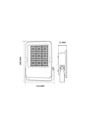 Прожектор світлодіодний BORNEO-500 500W 6400K HOROZ ELECTRIC 
068-033-0500-010