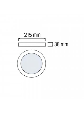 Світлодіодний світильник CATALINA-24 3CCT 24W білий HOROZ ELECTRIC 
016-081-1024-010