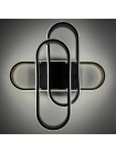 Світильник LED smart DIOR+пульт 90W 3000-5000K IP20 квадрат чорний + золото Violux ( 220915 )
