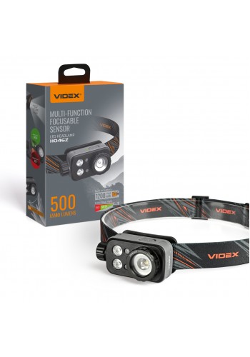 Налобний світлодіодний ліхтарик VIDEX VLF-H046Z 500Lm 5000K VLF-H046Z - 488136