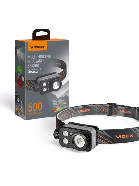Налобний світлодіодний ліхтарик VIDEX VLF-H046Z 500Lm 5000K VLF-H046Z - 488136