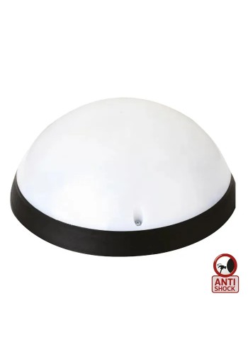 Світильник пластиковий Акуа Опал Повний Місяць LED 20W з датчиком руху чорний HOROZ ELECTRIC 400-425-115