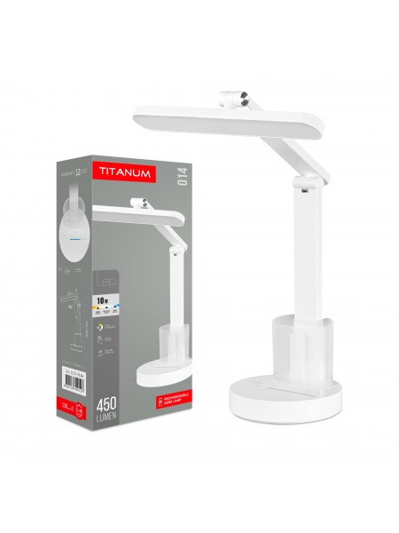 LED лампа настiльна з акумулятором TITANUM TLTF-014W 10W 3000-6000K TLTF-014W - 400127