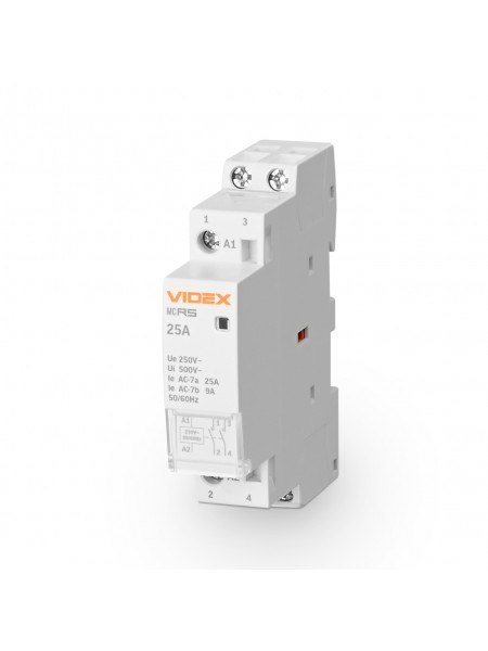 Модульний контактор 2п 25А 2НВ VF-RS-MC2O-25 VIDEX RESIST VF-RS-MC2O-25 - 485388