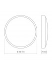 LED Світильник накладний з датчиком руху VIDEX VL-CLR-200-2G 20W 2700-6500K VL-CLR-200-2G - 400196
