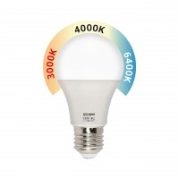 Cвітлодіодна лампа COMBO-10 10W E27 3000K-4000К-6400K HOROZ ELECTRIC 
001-073-0010-010