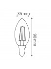 Світлодіодна лампа FILAMENT CANDLE-4 4W Е14 2700К HOROZ ELECTRIC 001-013-0004-010