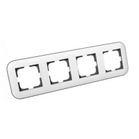 Рамка 4-на LOFT білий+сірий OVIVO 
404-010003-228