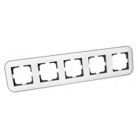 Рамка 5-на LOFT білий+сірий OVIVO 
404-010003-250