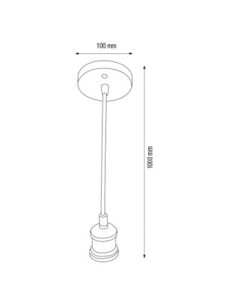 Світильник підвісний TESLA Е27 хром HOROZ ELECTRIC 
021-003-0001-040