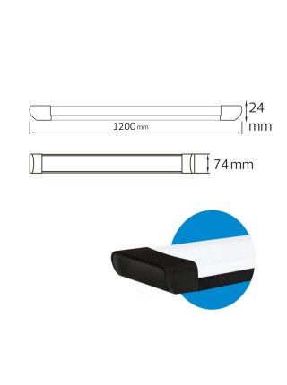 Світлодіодний світильник TETRA/SQ-54 54W 6400K HOROZ ELECTRIC 
052-005-0120-050