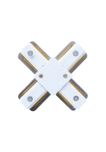 З’єднувач шинопровода Х-образний 220-240V білий HOROZ ELECTRIC 096-001-0003-011
