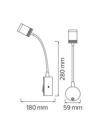 Світлодіодна підсвітка дзеркал-картин TURNA 3W HOROZ ELECTRIC 
040-007-0003-010