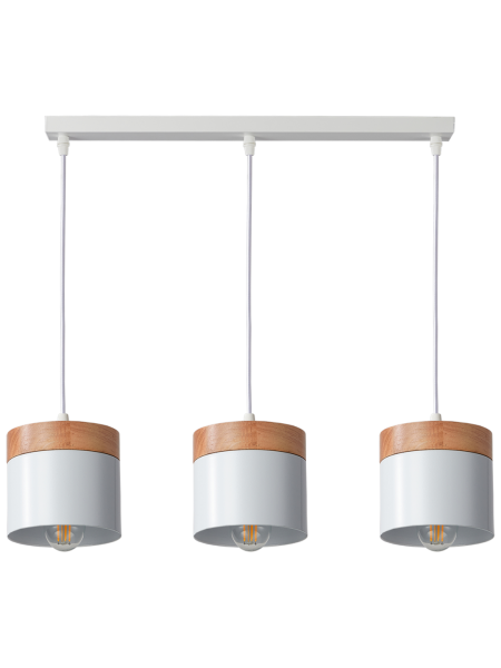 Світильник HOPFEN LOFT ZN 3 PD WH (E27, max 3 x 40W)