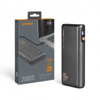 Повербанк 20000mAh VIDEX VPB-202C 75W Black VPB-202C-G - 487016