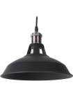 Підвіс Hopfen Cap Loft 1x40 Вт E27 чорний