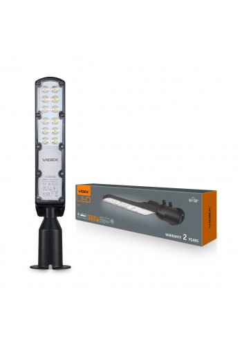 LED ліхтар вуличний VIDEX IP65 SLE18 30W 3000Lm 5000K 220V VL-SLE18-0305 - 486002