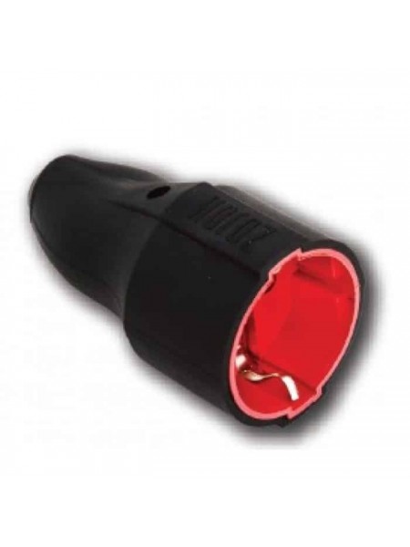 Штепсельне гніздо з заземленням каучукове HOROZ ELECTRIC 
300-000-805