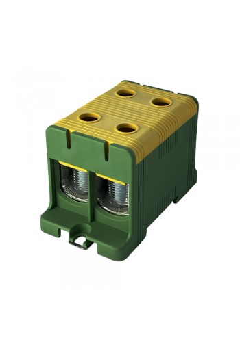 Клемник на DIN-рейку FT1150G 2P,Cu:35-150 / Al:35-150 мм2, жовто-зелений Промфактор ( FT1150G2 )