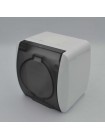 Розетка ALSU біла 1-на з заземленням з кришкою ( 504-010215-218 )