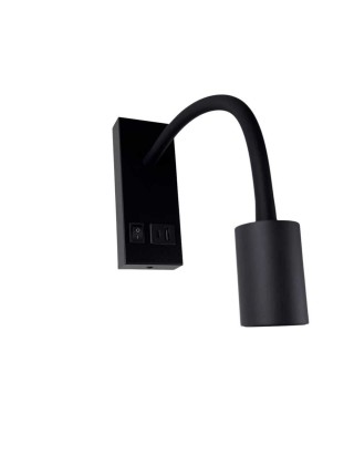 Світильник настінний Violux SNAKE USB+Type-C 5W 4200K 250Lm IP20 чорний ( 552101 )