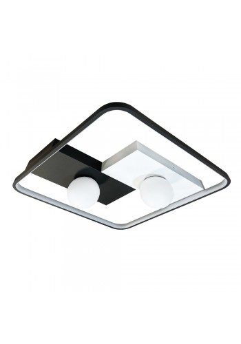 Світильник LED smart PICASSO-S+пульт 85W 3000-5000K IP20 квадрат біло-чорний Violux ( 220635 )