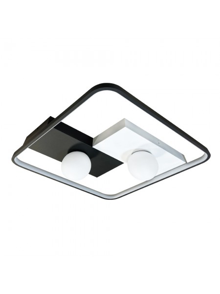 Світильник LED smart PICASSO-S+пульт 85W 3000-5000K IP20 квадрат біло-чорний Violux ( 220635 )