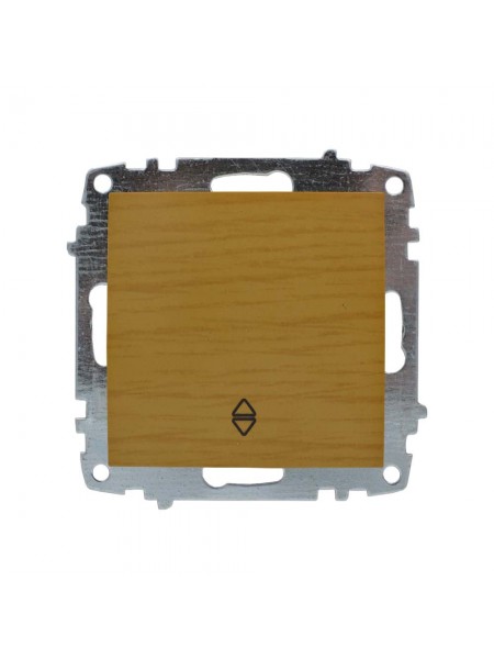 Вимикач ELBI ZENA Woodline клен 1кл прохідний без рамки ( 609-012700-209 )
