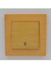 Вимикач ELBI ZENA Woodline клен 1кл прохідний без рамки ( 609-012700-209 )