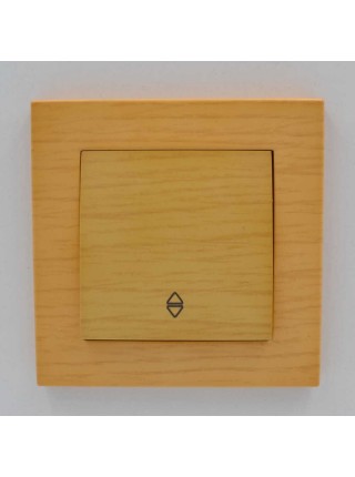 Вимикач ELBI ZENA Woodline клен 1кл прохідний без рамки ( 609-012700-209 )