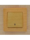 Вимикач ELBI ZENA Woodline клен 1кл прохідний без рамки ( 609-012700-209 )