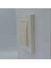 Вимикач ELBI ZENA Silverline перлина 2кл без рамки ( 609-012500-202 )