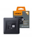 Розетка CAT3 одинарна телефонна чорний графіт VIDEX BINERA VF-BNSK1TF3-BG - 295121