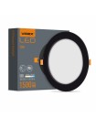 LED світильник Back вбудований круглий VIDEX 15W 5000K Black VL-DLBR-155B - 485258