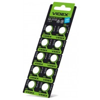Батарейка годинникова Videx AG 8/LR1120 BLISTER CARD 10 шт AG8/10B/1.5V - 291895