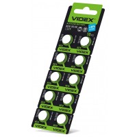 Батарейка годинникова Videx AG10/LR1130 BLISTER CARD 10 шт AG10/10B/1.5V - 291680